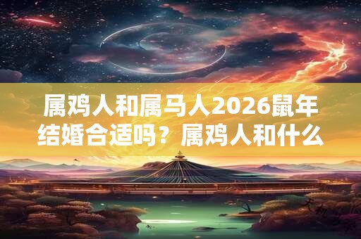 属鸡人和属马人2026鼠年结婚合适吗？属鸡人和什么属相的人不适合结婚？