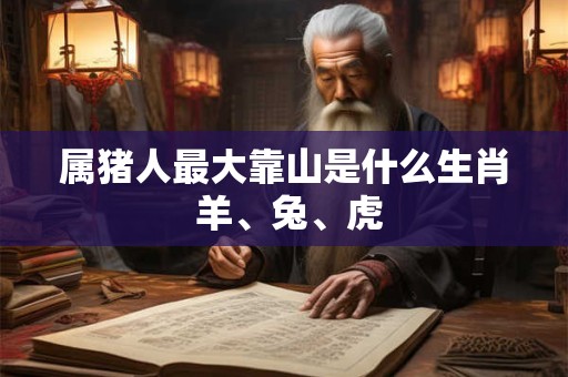 属猪人最大靠山是什么生肖 羊、兔、虎