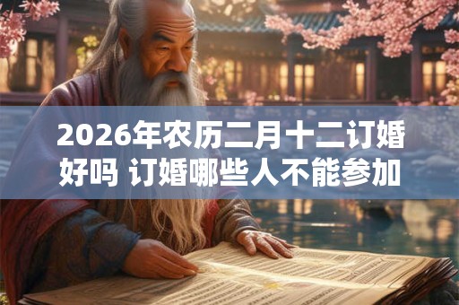 2026年农历二月十二订婚好吗 订婚哪些人不能参加