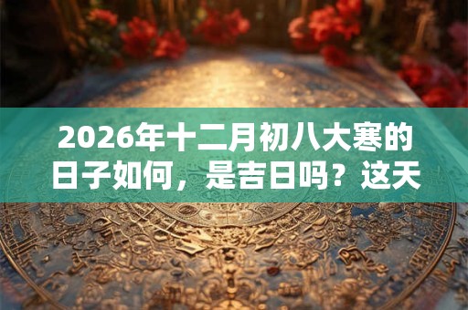 2026年十二月初八大寒的日子如何，是吉日吗？这天可以出殡吗？