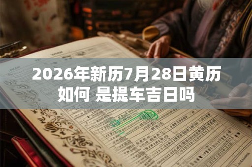 2026年新历7月28日黄历如何 是提车吉日吗