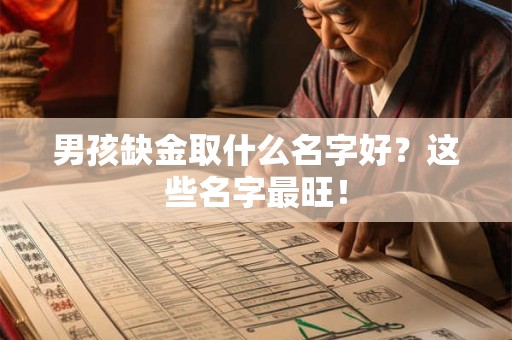 男孩缺金取什么名字好？这些名字最旺！