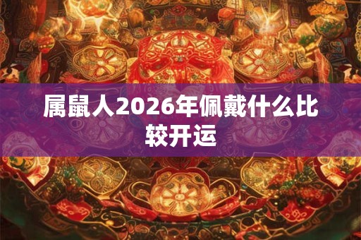 属鼠人2026年佩戴什么比较开运