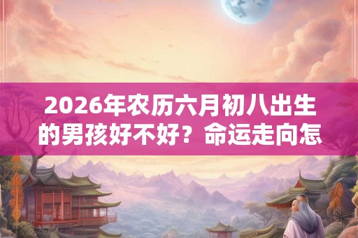 2026年农历六月初八出生的男孩好不好？命运走向怎样？