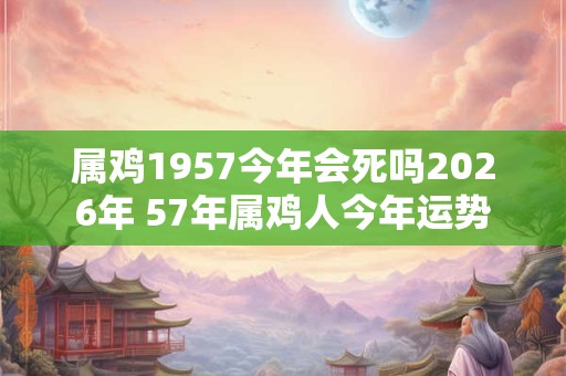 属鸡1957今年会死吗2026年 57年属鸡人今年运势
