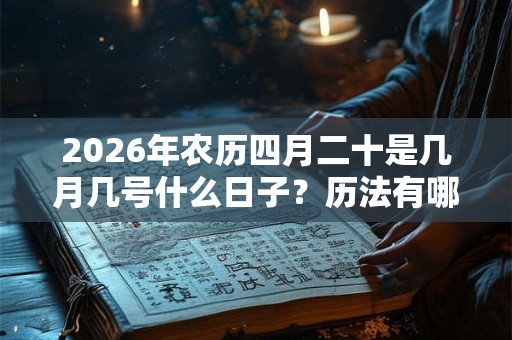 2026年农历四月二十是几月几号什么日子？历法有哪几种？