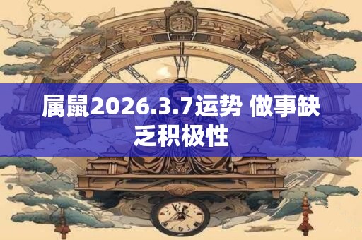 属鼠2026.3.7运势 做事缺乏积极性