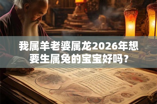 我属羊老婆属龙2026年想要生属兔的宝宝好吗? 我属羊老婆属龙2026年想要生属兔的宝宝好吗?
