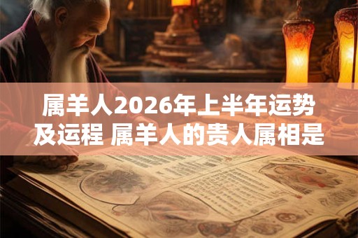 属羊人2026年上半年运势及运程 属羊人的贵人属相是谁