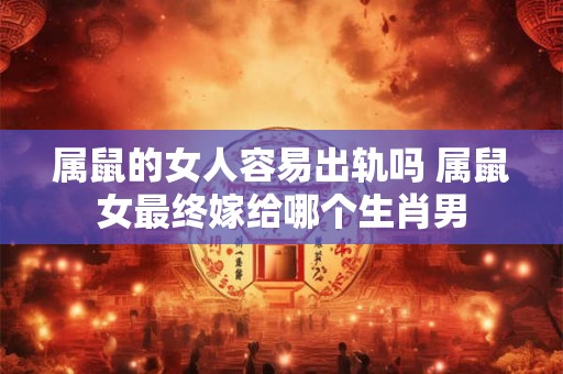 属鼠的女人容易出轨吗 属鼠女最终嫁给哪个生肖男