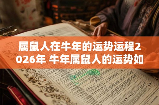 属鼠人在牛年的运势运程2026年 牛年属鼠人的运势如何