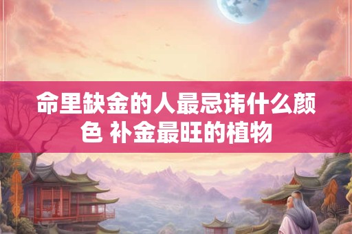 命里缺金的人最忌讳什么颜色 补金最旺的植物 命里缺金的人最忌讳什么颜色 补金最旺的植物