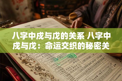 八字中戍与戊的关系 八字中戍与戊：命运交织的秘密关系