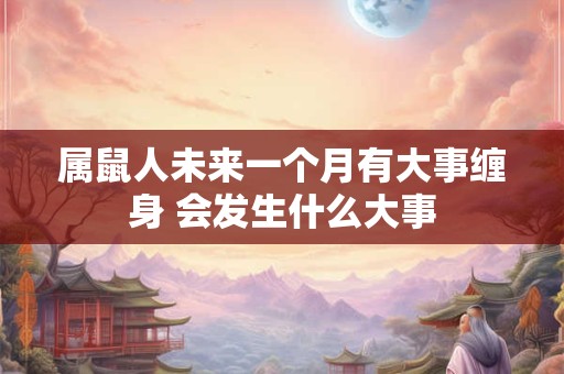 属鼠人未来一个月有大事缠身 会发生什么大事 属鼠人未来一个月有大事缠身 会发生什么大事