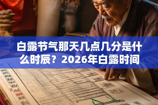 白露节气那天几点几分是什么时辰？2026年白露时间是什么时候