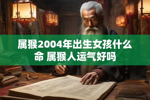 属猴2004年出生女孩什么命 属猴人运气好吗 属猴2004年出生女孩什么命 属猴人运气好吗