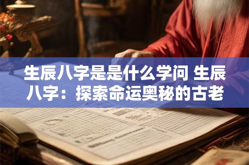 生辰八字是是什么学问 生辰八字：探索命运奥秘的古老学问