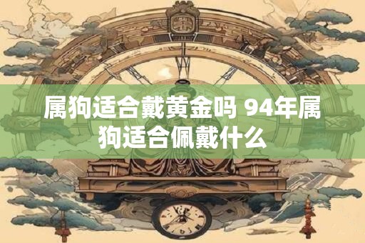 属狗适合戴黄金吗 94年属狗适合佩戴什么