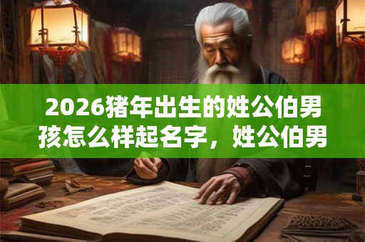 2026猪年出生的姓公伯男孩怎么样起名字,姓公伯男孩好名推荐 2026猪年出生的姓公伯男孩怎么样起名字,姓公伯男孩好名推荐