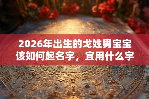 2026年出生的戈姓男宝宝该如何起名字，宜用什么字。