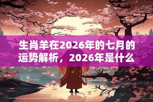 生肖羊在2026年的七月的运势解析，2026年是什么年？