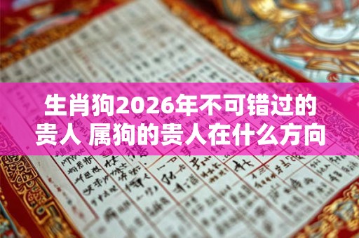 生肖狗2026年不可错过的贵人 属狗的贵人在什么方向 生肖狗2026年不可错过的贵人 属狗的贵人在什么方向