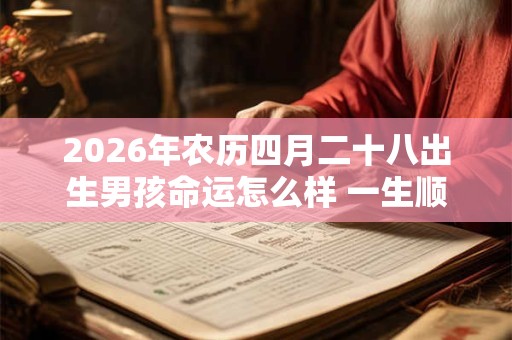 2026年农历四月二十八出生男孩命运怎么样 一生顺利吗