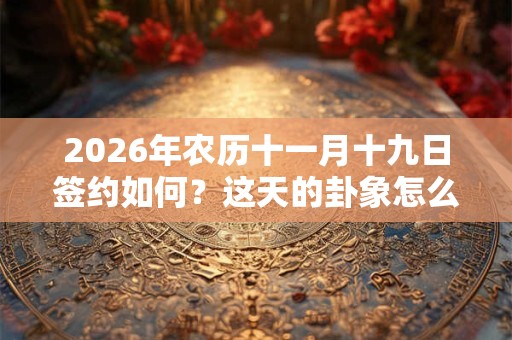 2026年农历十一月十九日签约如何？这天的卦象怎么样？