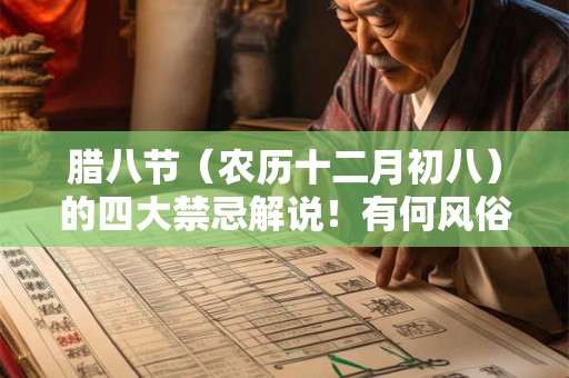 腊八节（农历十二月初八）的四大禁忌解说！有何风俗？