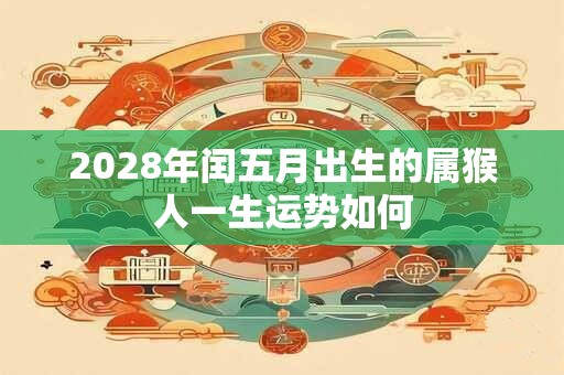 2028年闰五月出生的属猴人一生运势如何 2028年闰五月出生的属猴人一生运势如何