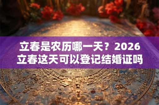 立春是农历哪一天？2026立春这天可以登记结婚证吗？