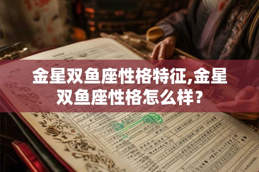 金星双鱼座性格特征,金星双鱼座性格怎么样？