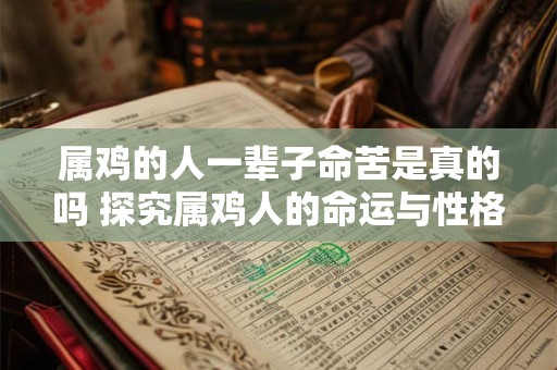 属鸡的人一辈子命苦是真的吗 探究属鸡人的命运与性格