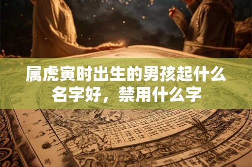 属虎寅时出生的男孩起什么名字好，禁用什么字