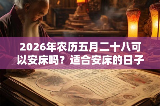 2026年农历五月二十八可以安床吗？适合安床的日子有哪些？