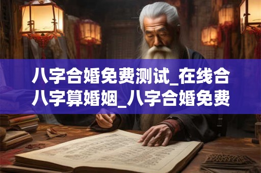 八字合婚免费测试_在线合八字算婚姻_八字合婚免费算命生辰八字婚姻