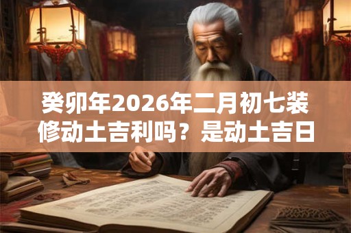癸卯年2026年二月初七装修动土吉利吗？是动土吉日吗