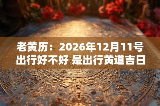 老黄历：2026年12月11号出行好不好 是出行黄道吉日吗
