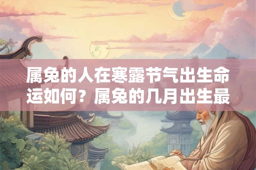 属兔的人在寒露节气出生命运如何？属兔的几月出生最好？