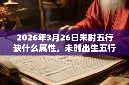 2026年3月26日未时五行缺什么属性，未时出生五行缺什么