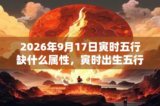 2026年9月17日寅时五行缺什么属性，寅时出生五行缺什么