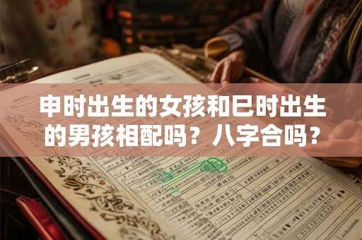 申时出生的女孩和巳时出生的男孩相配吗？八字合吗？