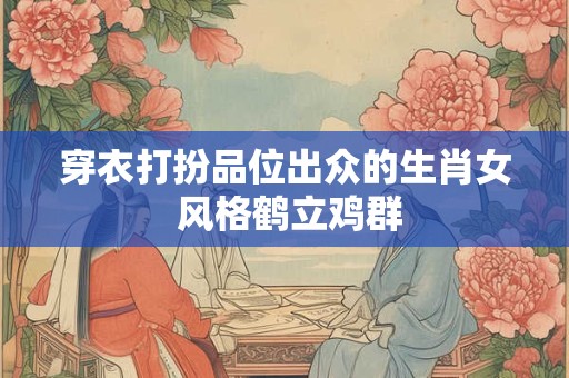 穿衣打扮品位出众的生肖女 风格鹤立鸡群