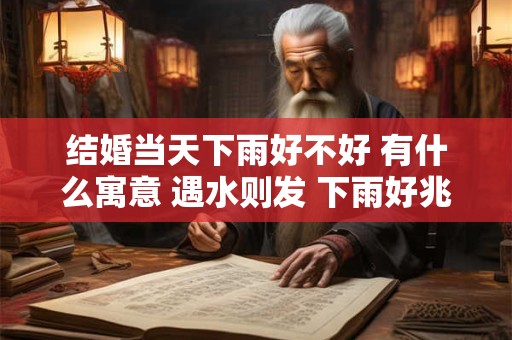 结婚当天下雨好不好 有什么寓意 遇水则发 下雨好兆头