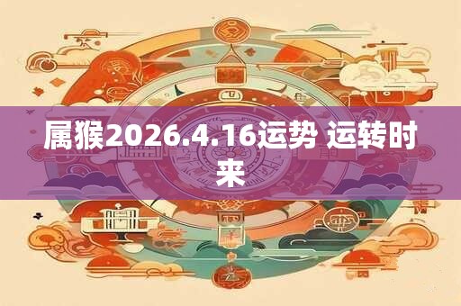 属猴2026.4.16运势 运转时来
