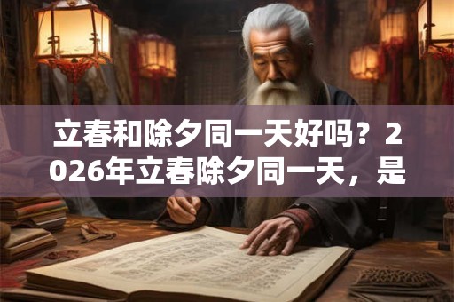 立春和除夕同一天好吗？2026年立春除夕同一天，是两头春吗？