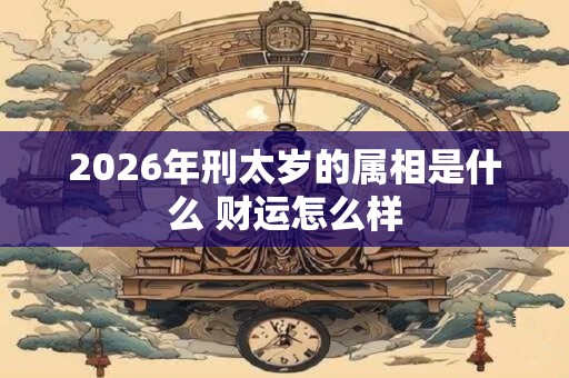 2026年刑太岁的属相是什么 财运怎么样