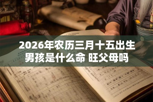 2026年农历三月十五出生男孩是什么命 旺父母吗