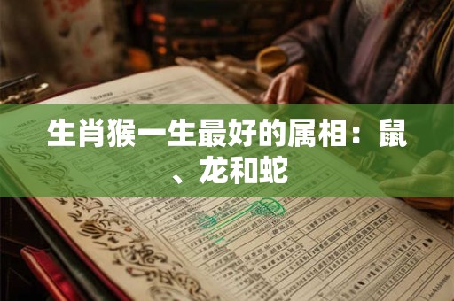生肖猴一生最好的属相:鼠、龙和蛇 生肖猴一生最好的属相:鼠、龙和蛇