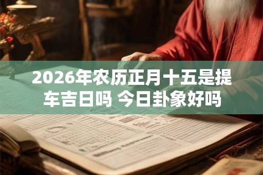 2026年农历正月十五是提车吉日吗 今日卦象好吗 2026年农历正月十五是提车吉日吗 今日卦象好吗